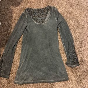lace long sleeve shirt